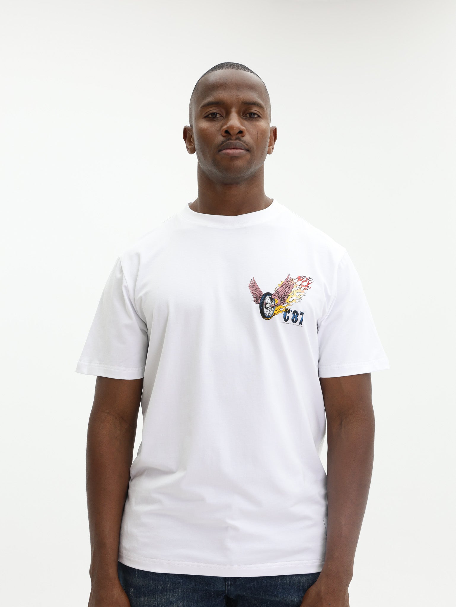 Cutty T-Shirt Flames C87 White